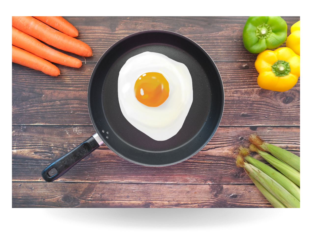 目玉焼きのイラスト